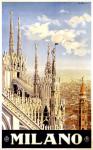 Vintage Milano Travel Poster