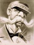 Vintage Mustache Man