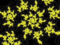 Yellow Fractal Lace