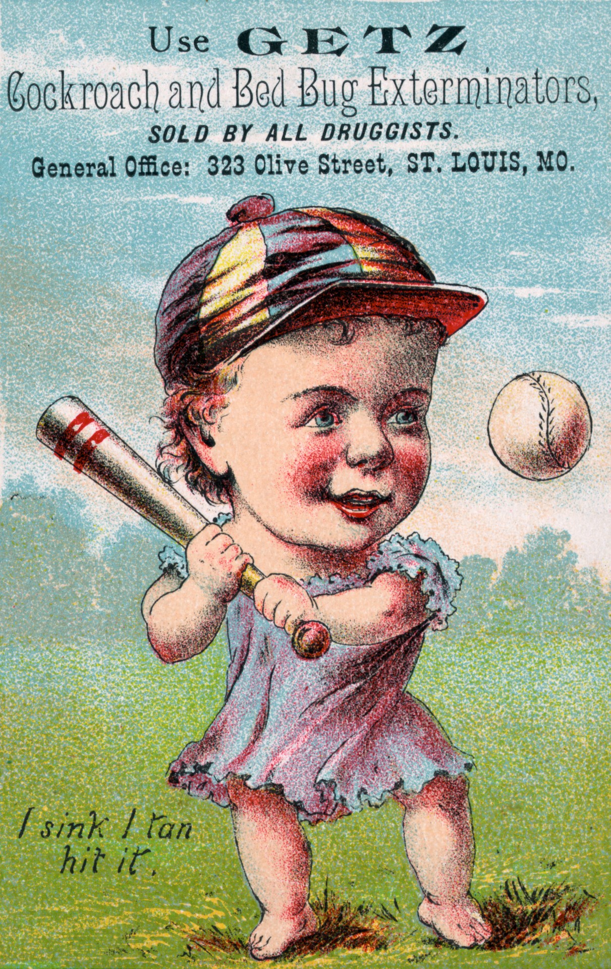 Baseball Player Cartoon Vintage