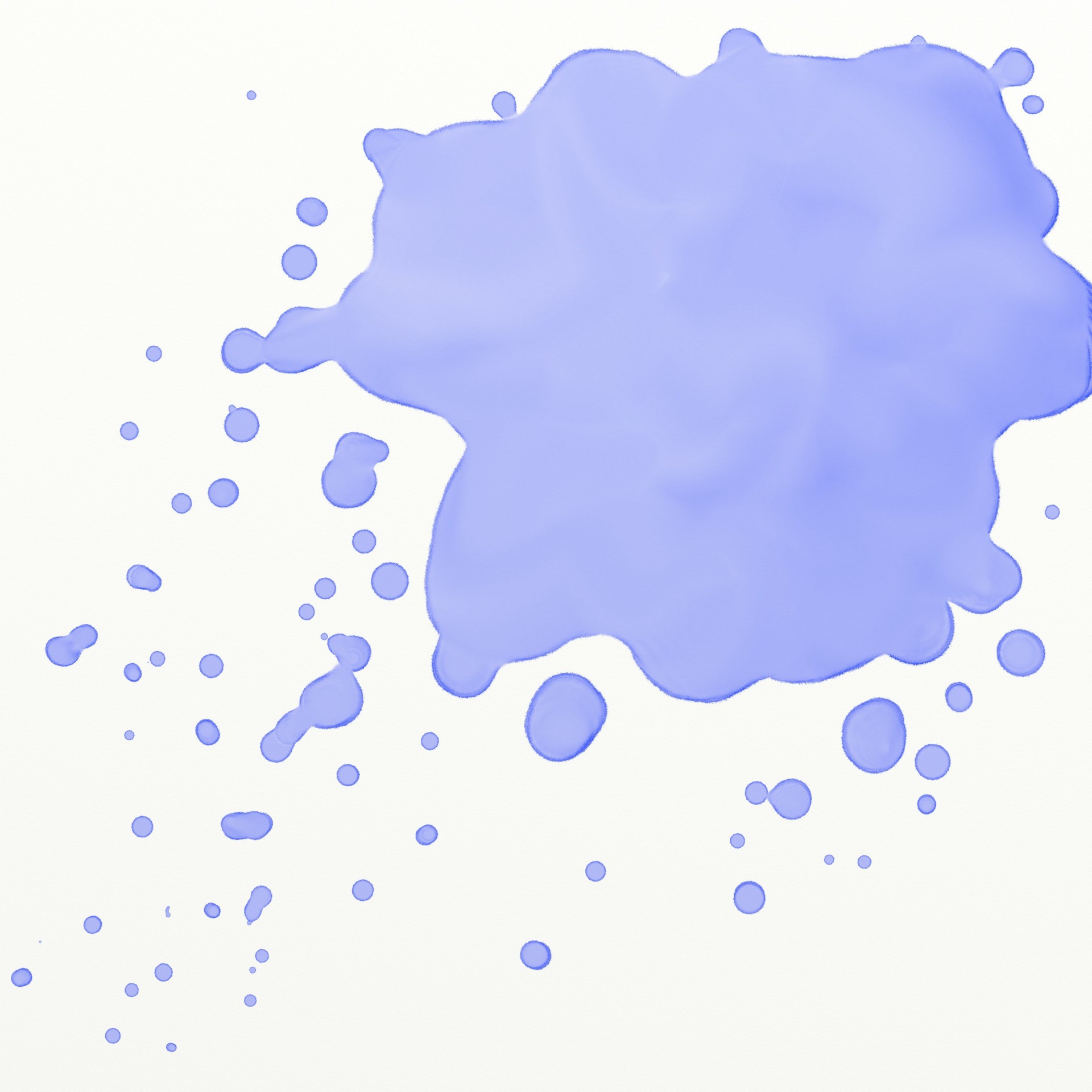 Blue Paint Splat