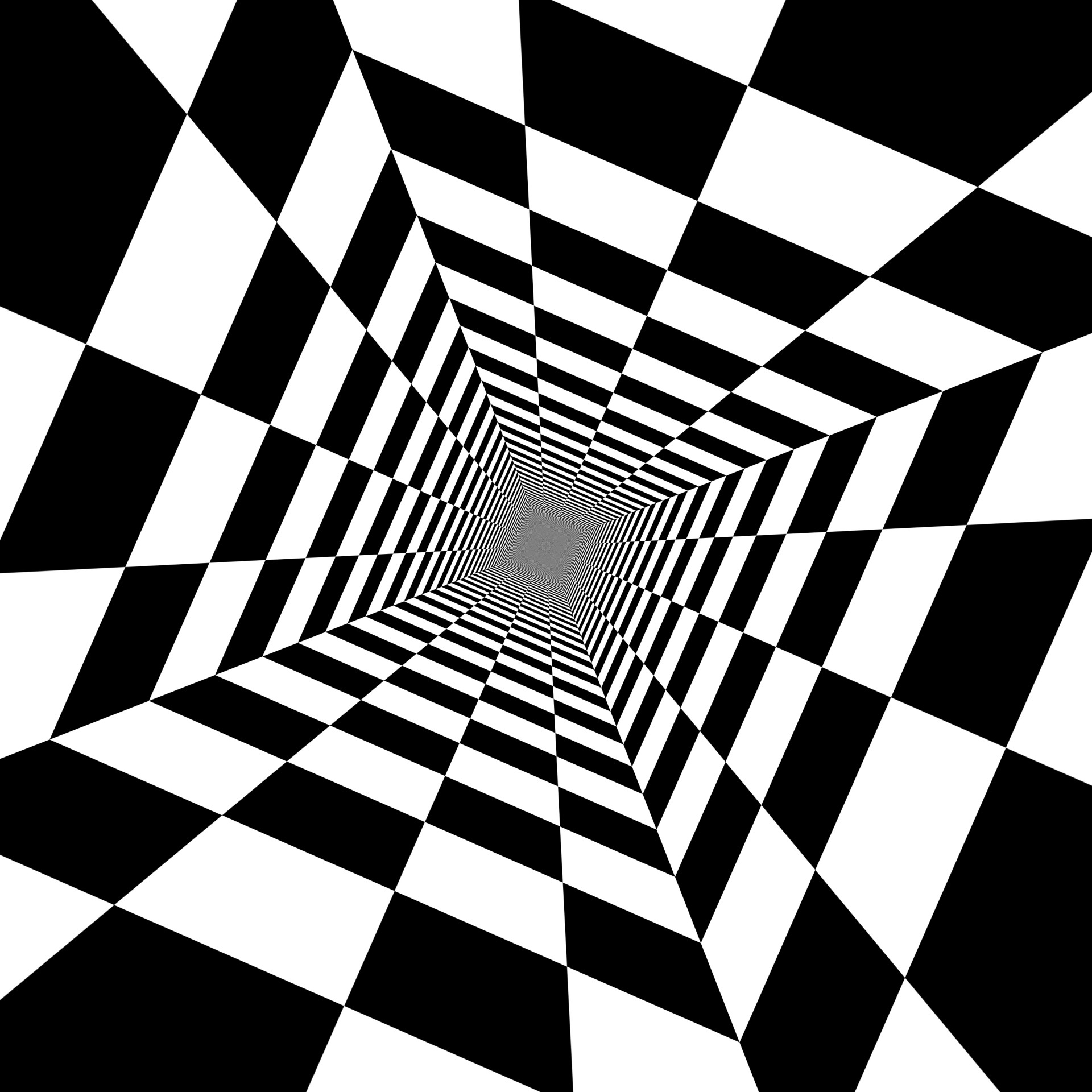 checkerboard box wild perspective