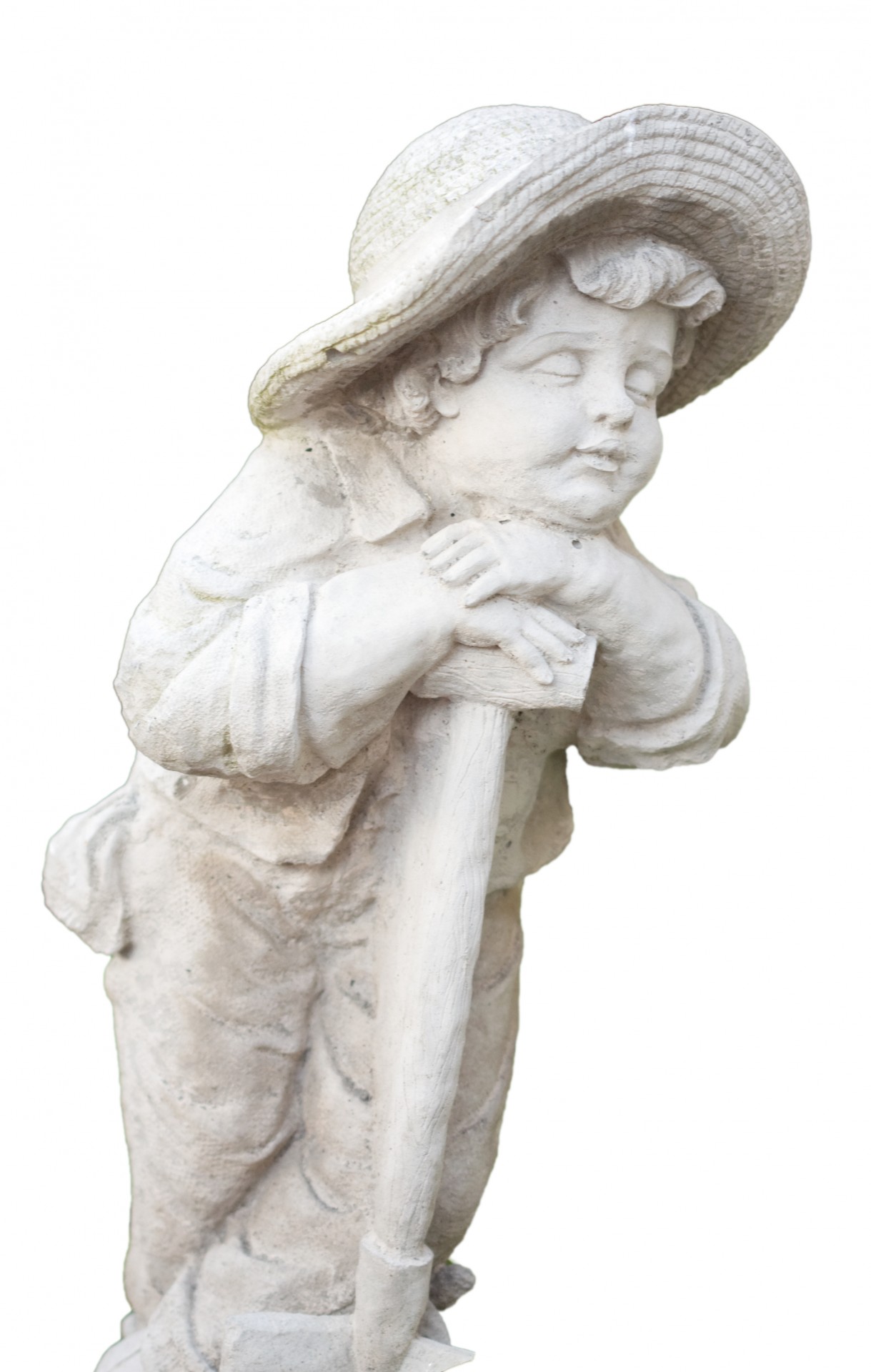 Child Statue White Background