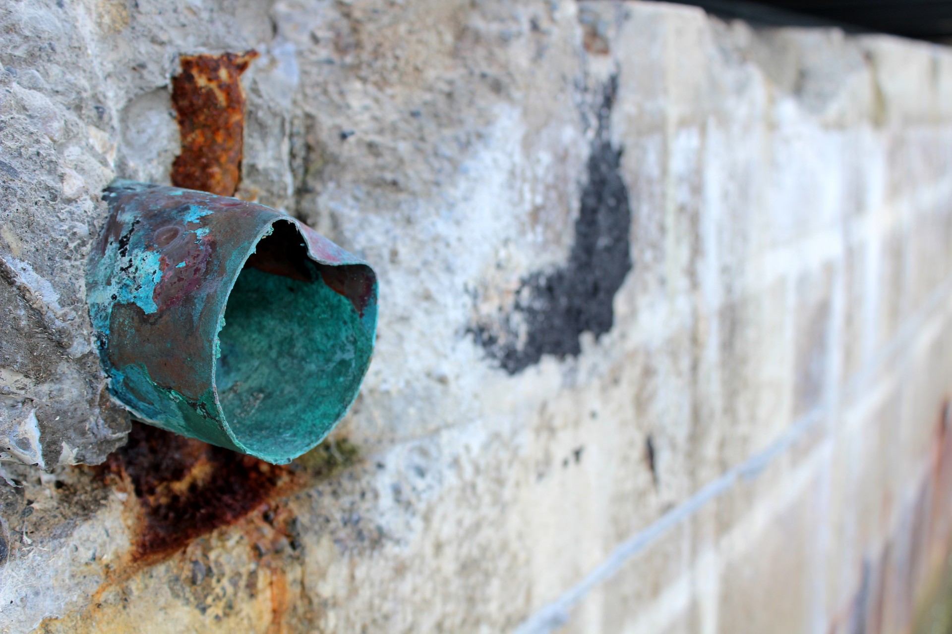 Copper Pipe In Wall