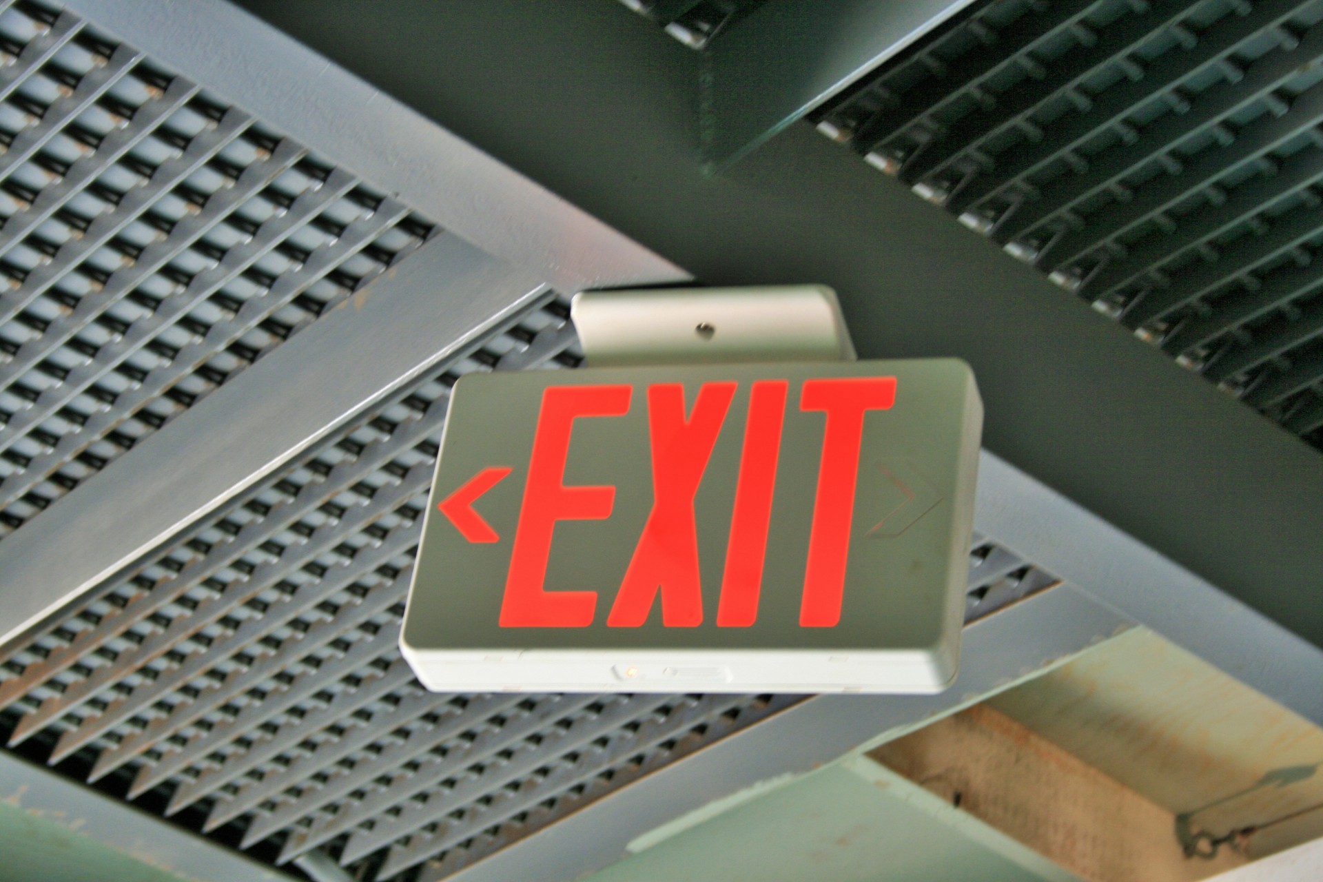 Exit Sign In Hanger
