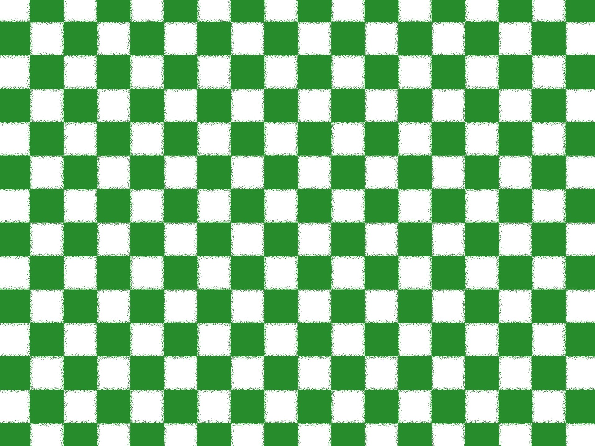 green stylized checkerboard background