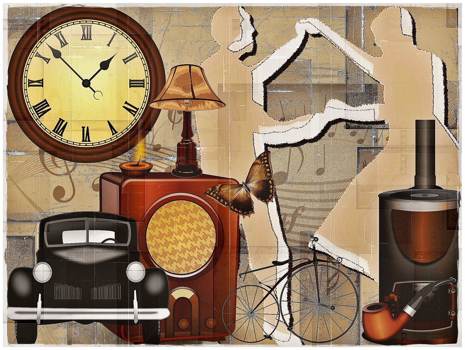 Background Old times openclipart.org ♥