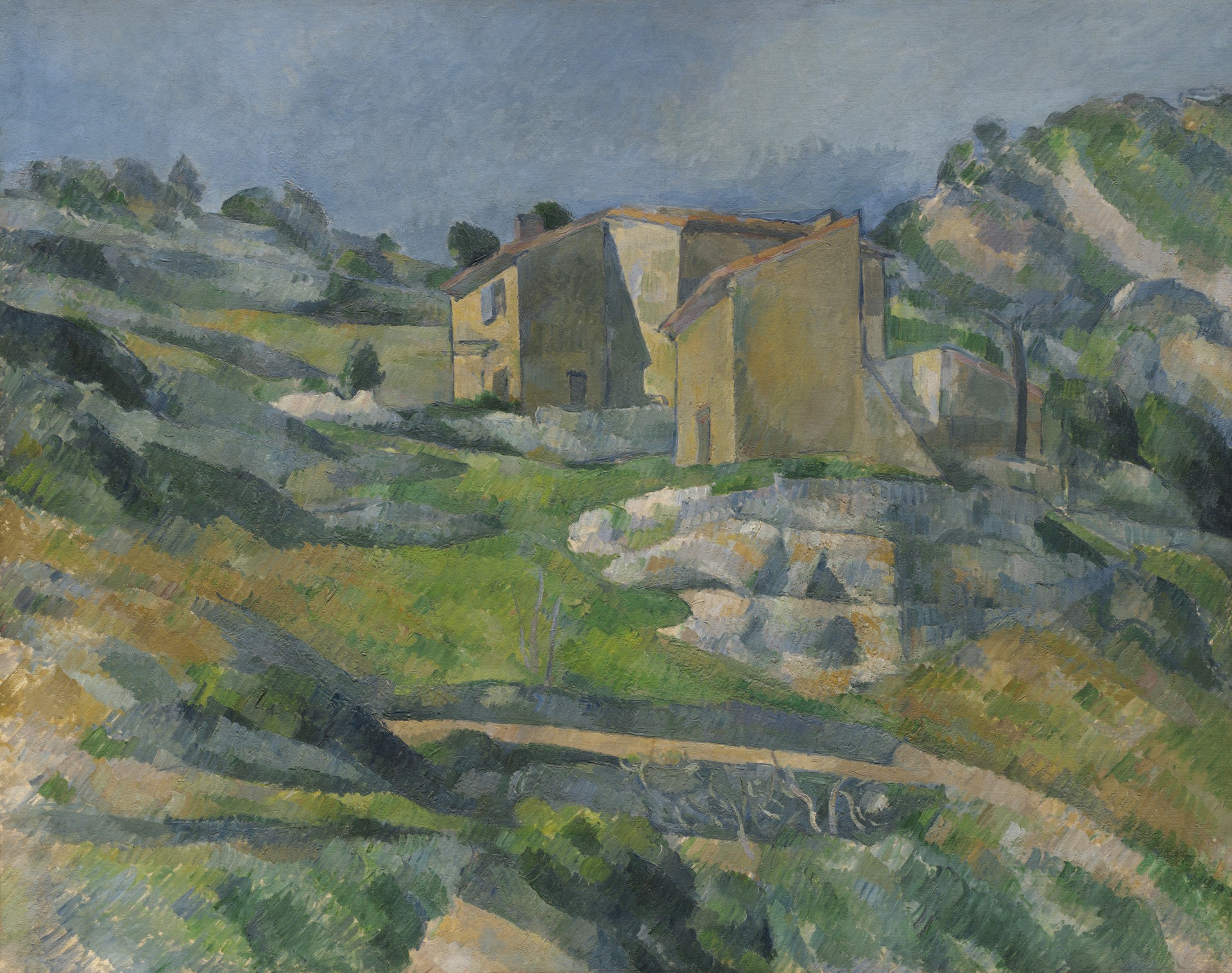 Houses In Provence Painting