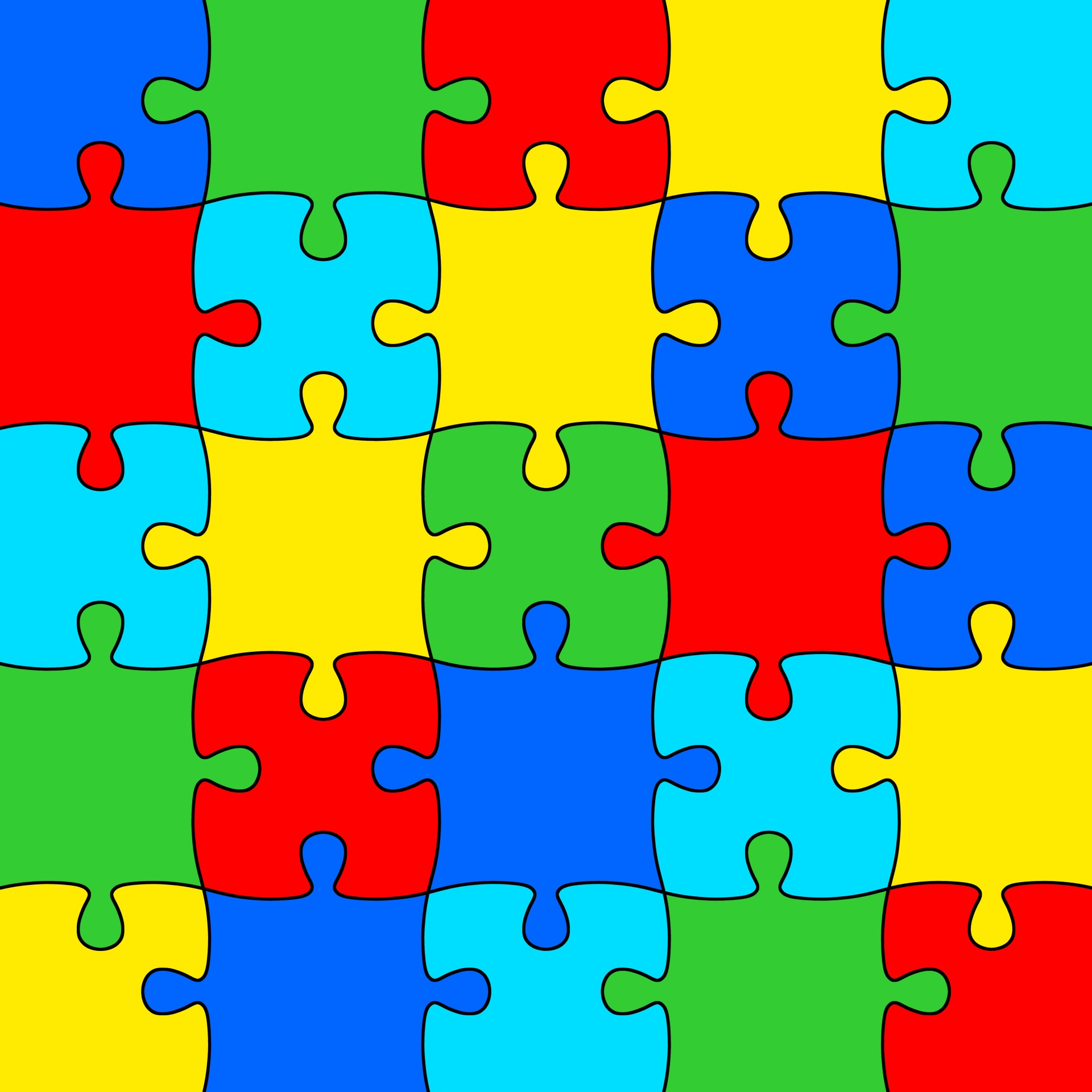 Multicolor Jigsaw
