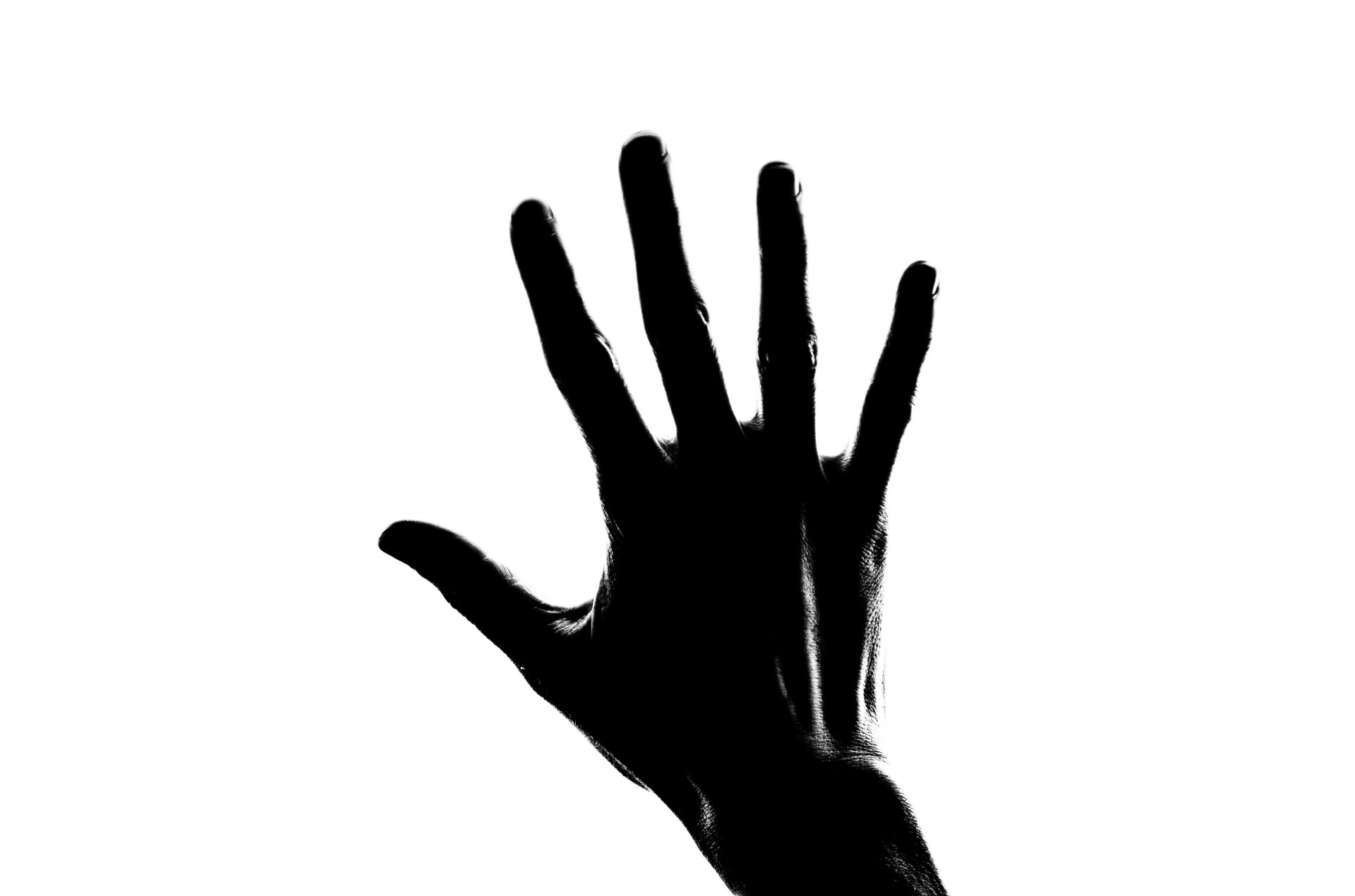 Silhouette Woman Hand