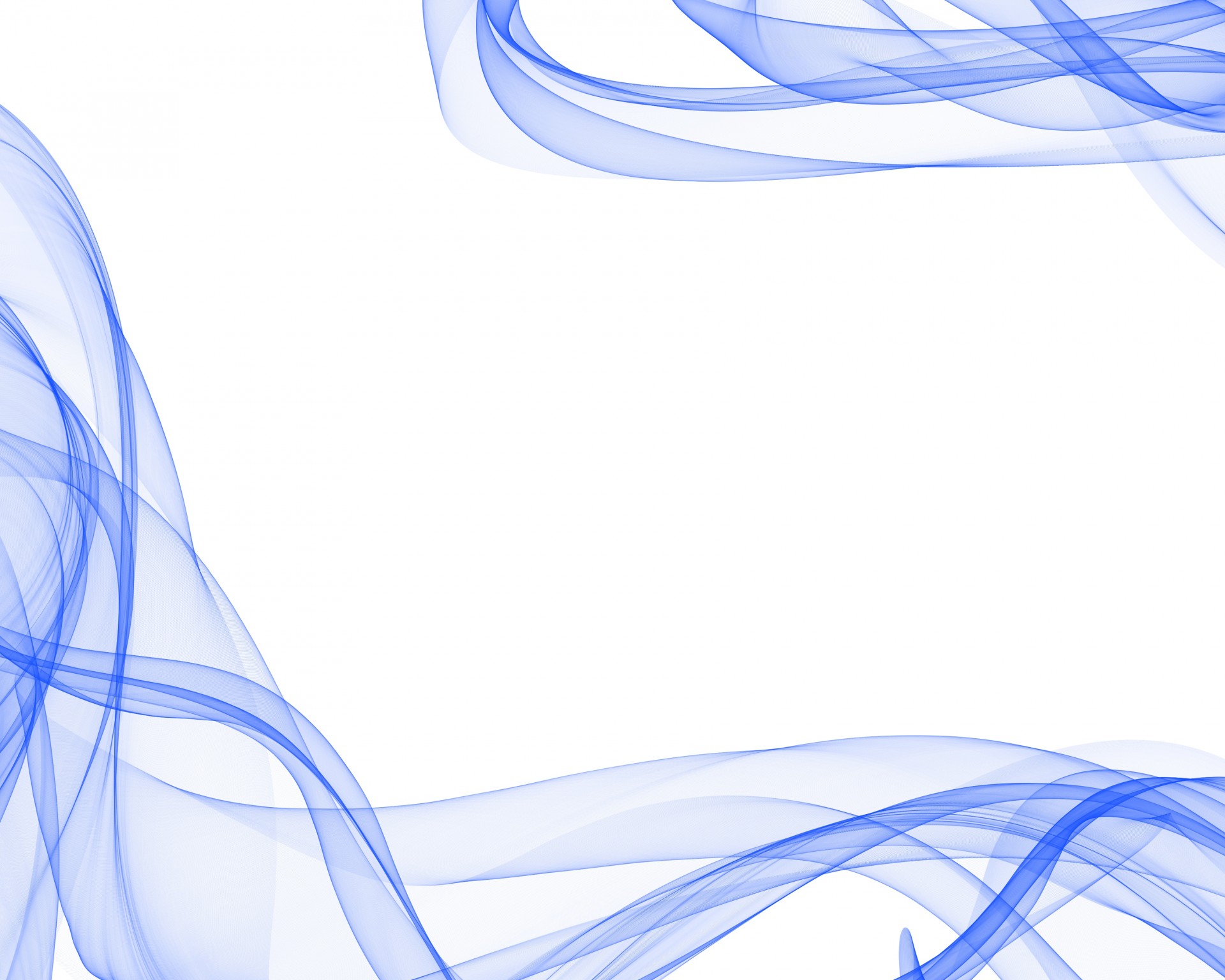 Illustration of a smokey blue ribbon effect floating against a white background.