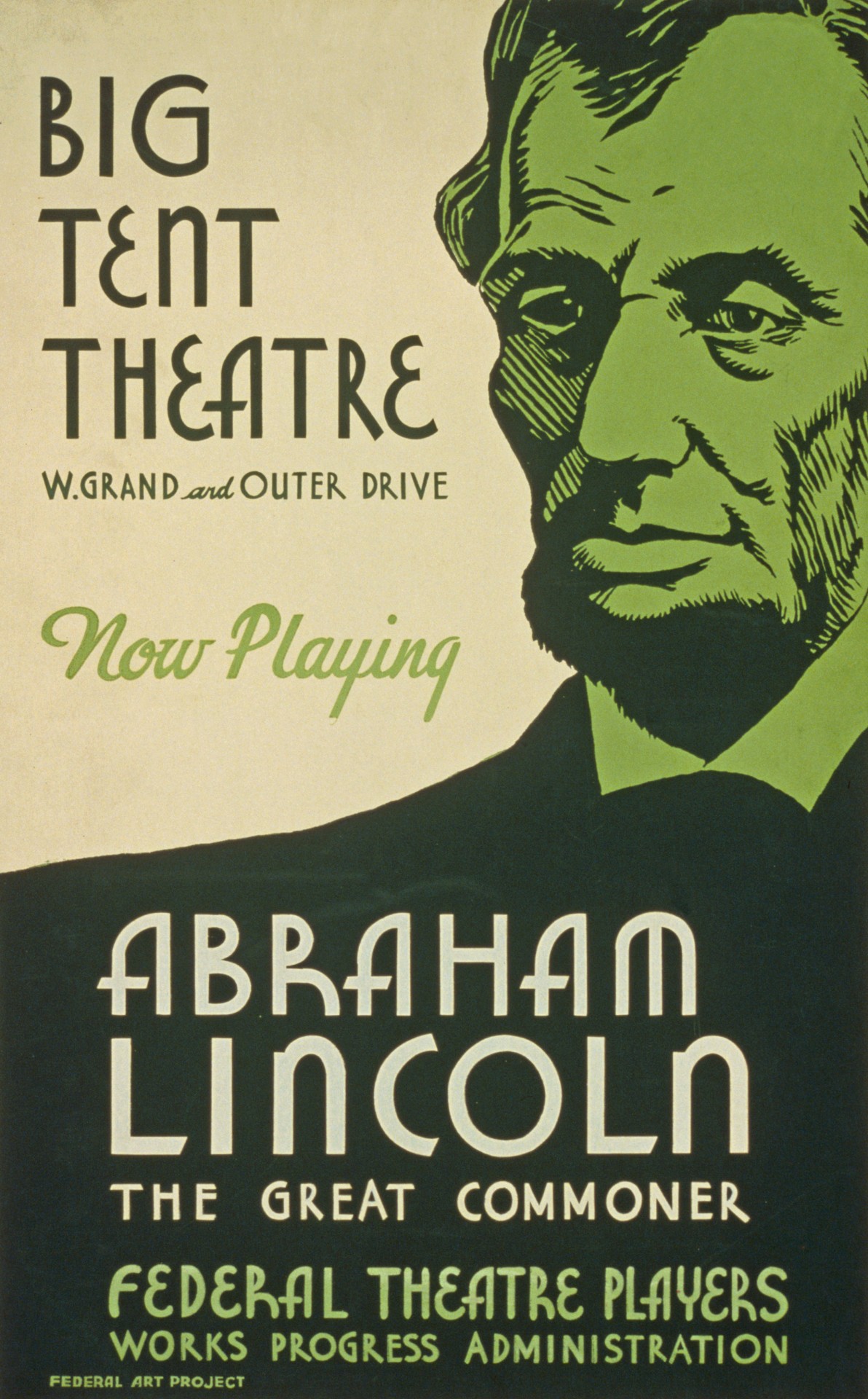 Vintage Abraham Lincoln Poster