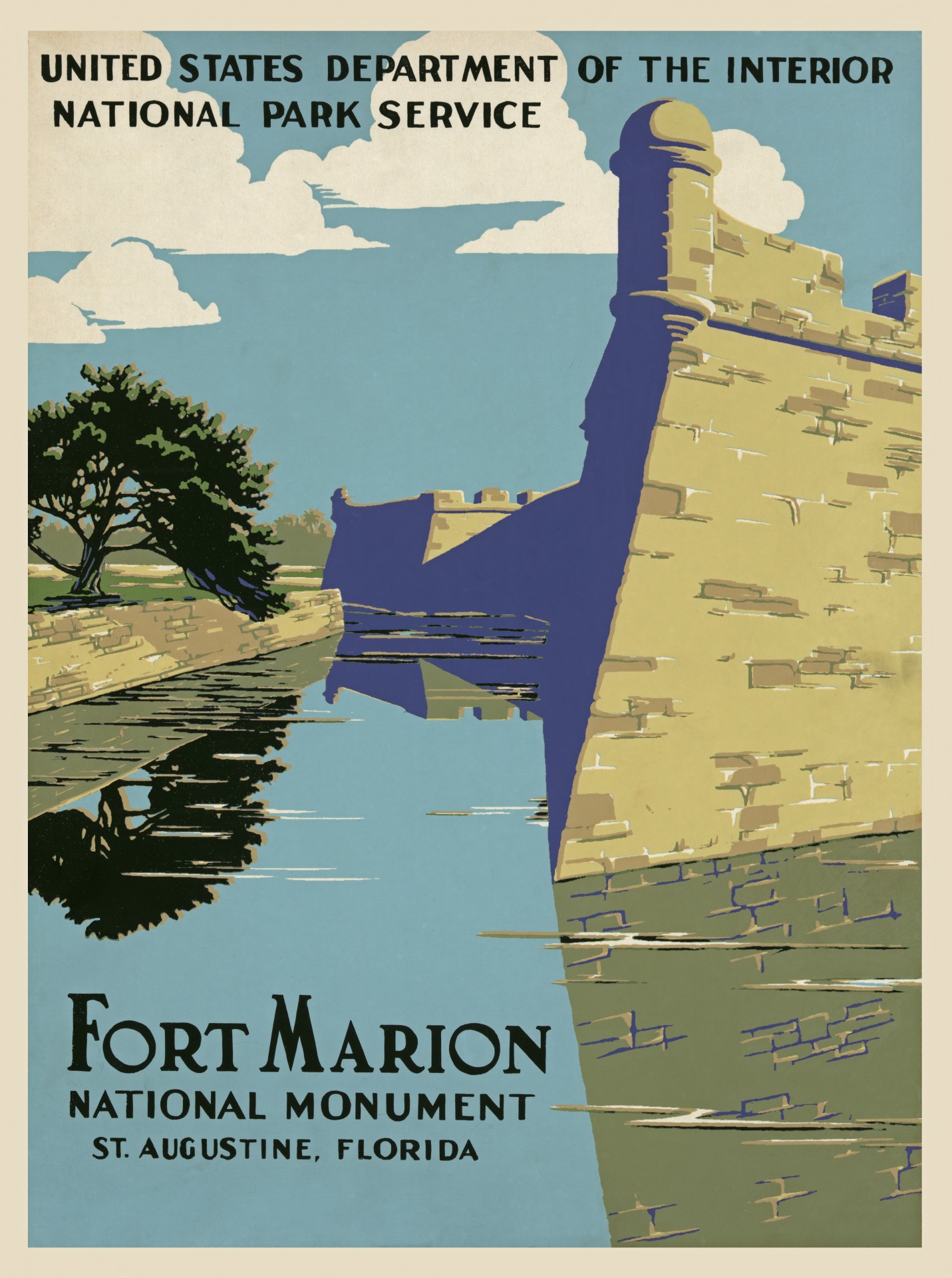 Vintage Fort Marion Poster