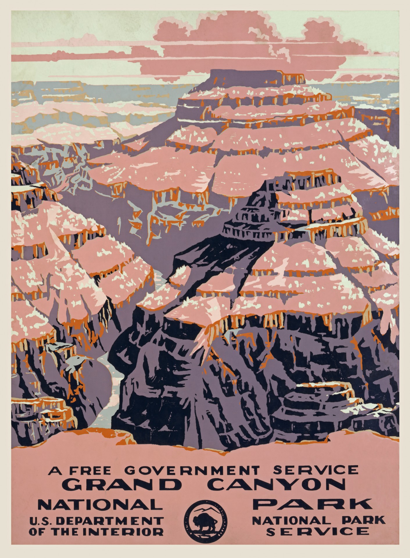Public domain poster available from the library of congress. I have made some attempt to clean the poster up a bit so that it is ready for immediate use and printing.