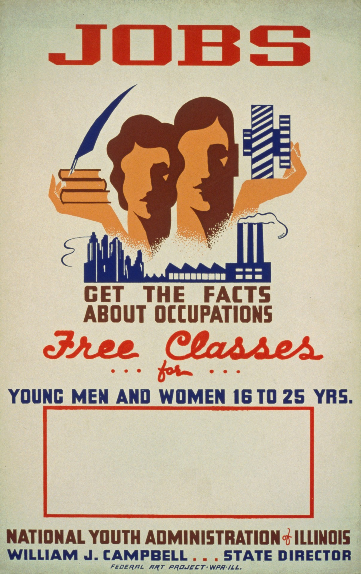 Vintage Job Classes Poster