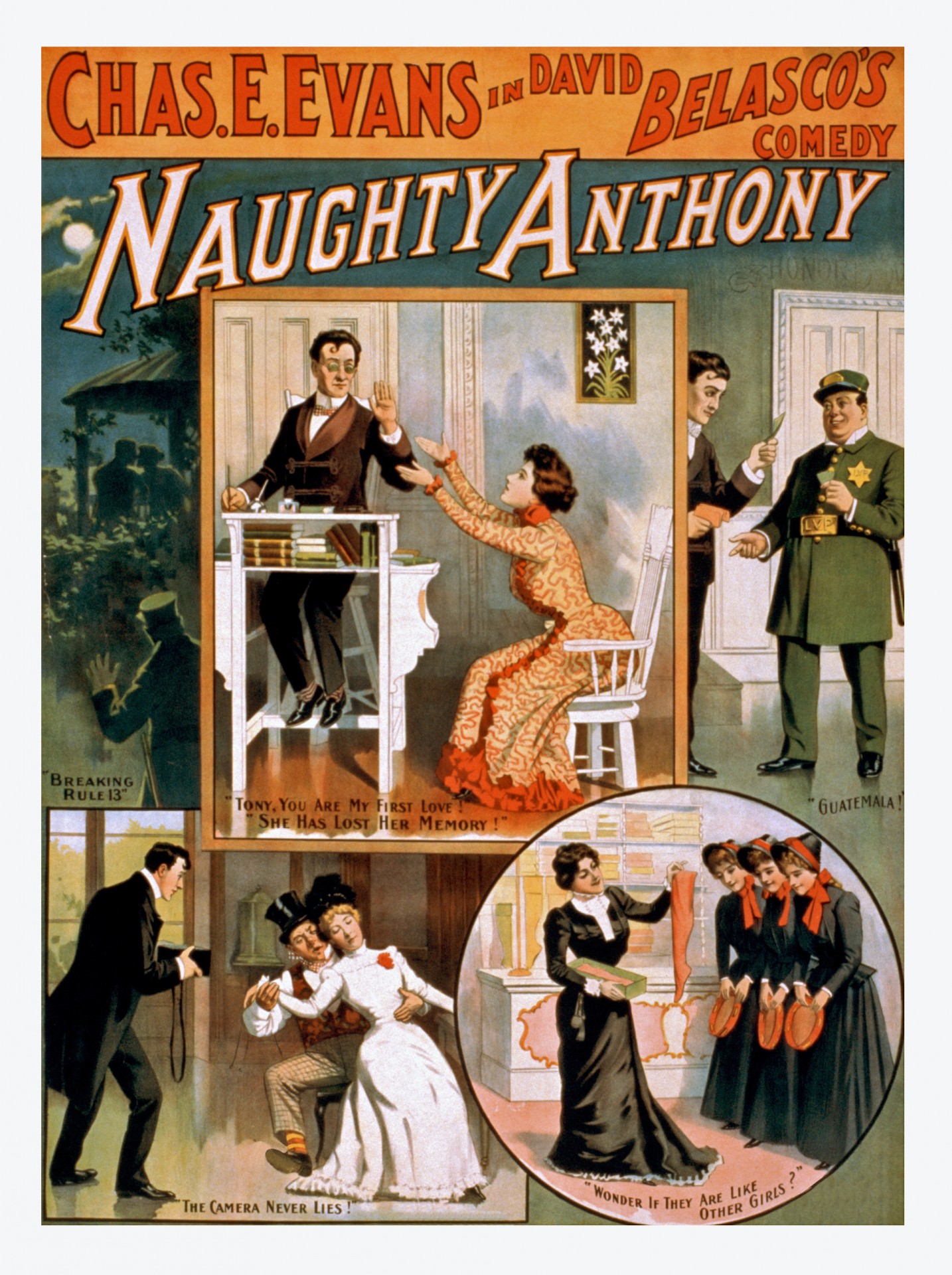 Vintage Naughty Anthony Poster