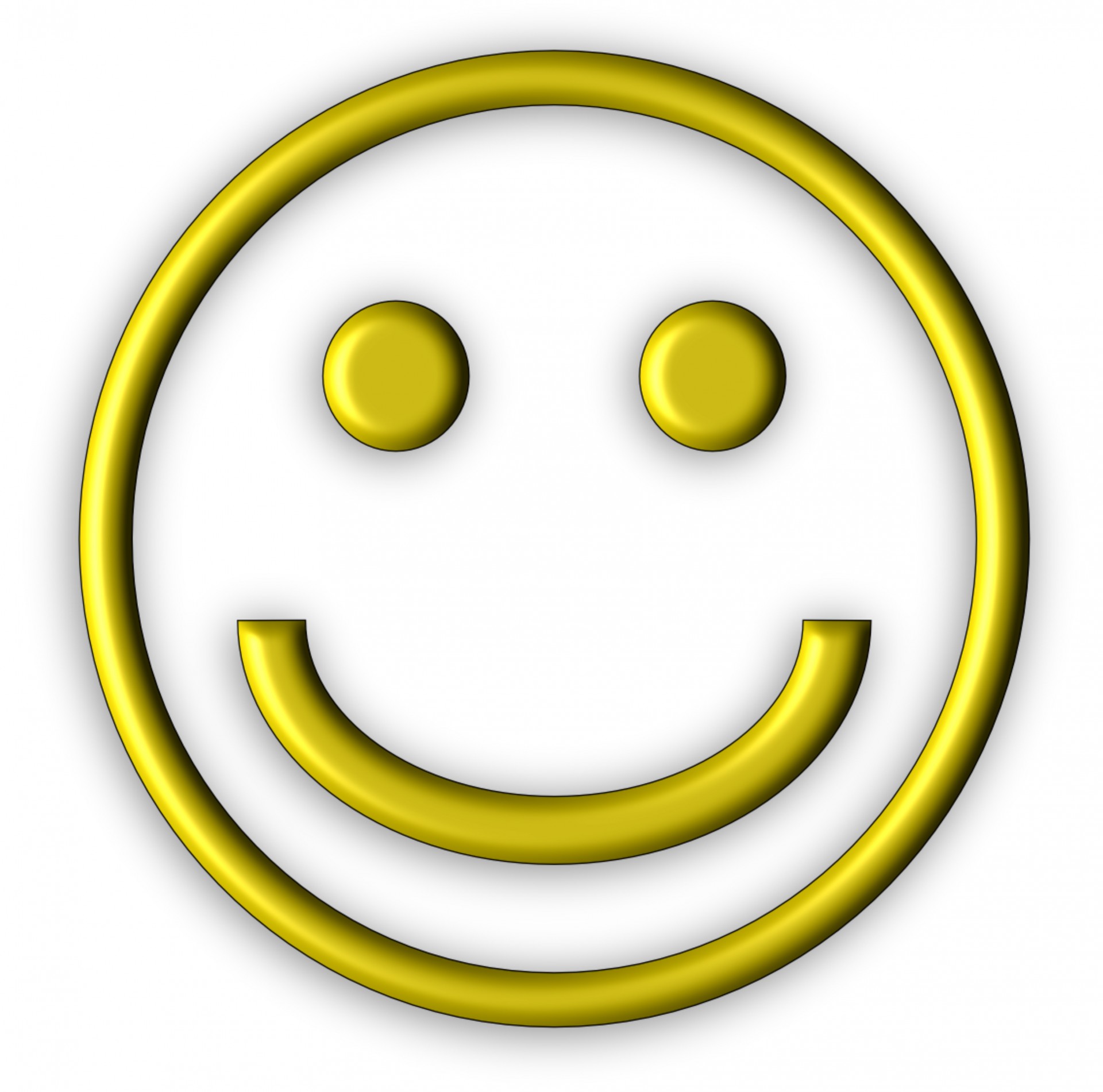 Yellow 3d Smiley Icon