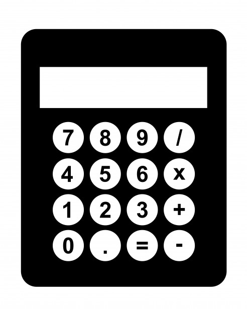Calculatrice noir Clipart Photo stock libre - Public Domain Pictures