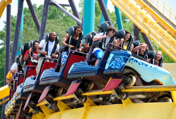 Oamenii de pe Roller Coaster Poza gratuite - Public Domain Pictures
