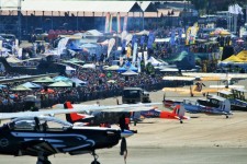 Airshow Crowd And Tents