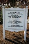 Arlington National Cemetery Sign