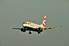 Ba B-737 Coming In For Touch Down