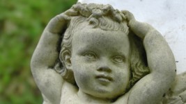 Baby Angel In Cemetery