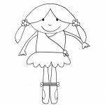 Ballerina Kids Coloring Page