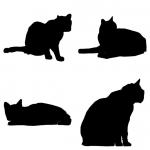 Cats Silhouettes II