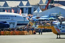 Crowd And Aircraft On Flightline