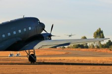 Dakota With Arriving Air Craft