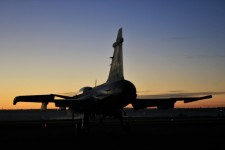 Fighter Jet Against The Dawn