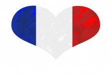Flag Heart France