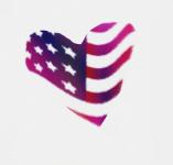 Flag USA Heart