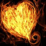 Flaming Heart Illustration