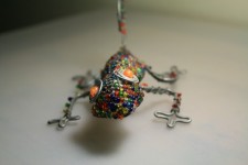 Lizard Made Of Coloured Beads