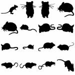Mice Silhouettes
