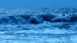 Ocean Waves Blue