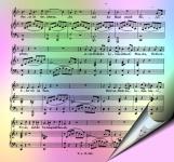 Stylized Paper Music Sheet (14)
