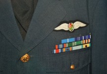 Pilot's Wings On Air Force Uniform