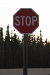 Road Stop Sign