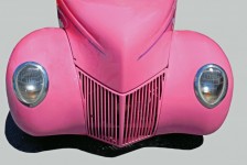 Vibrant Pink Car