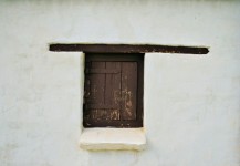 White Wall And Window Shutter
