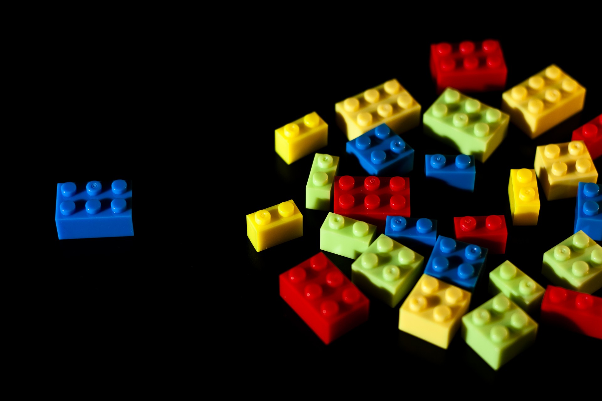 Cubes legos color