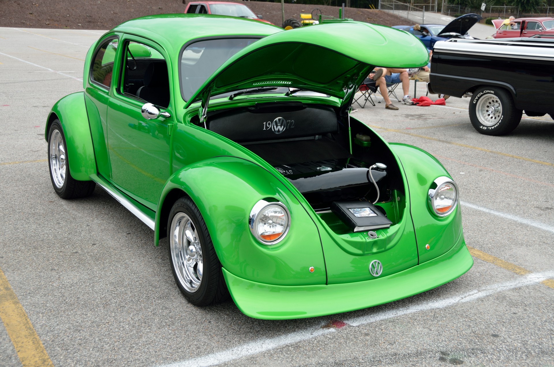 Restored Volkswagen Beetle at classic show