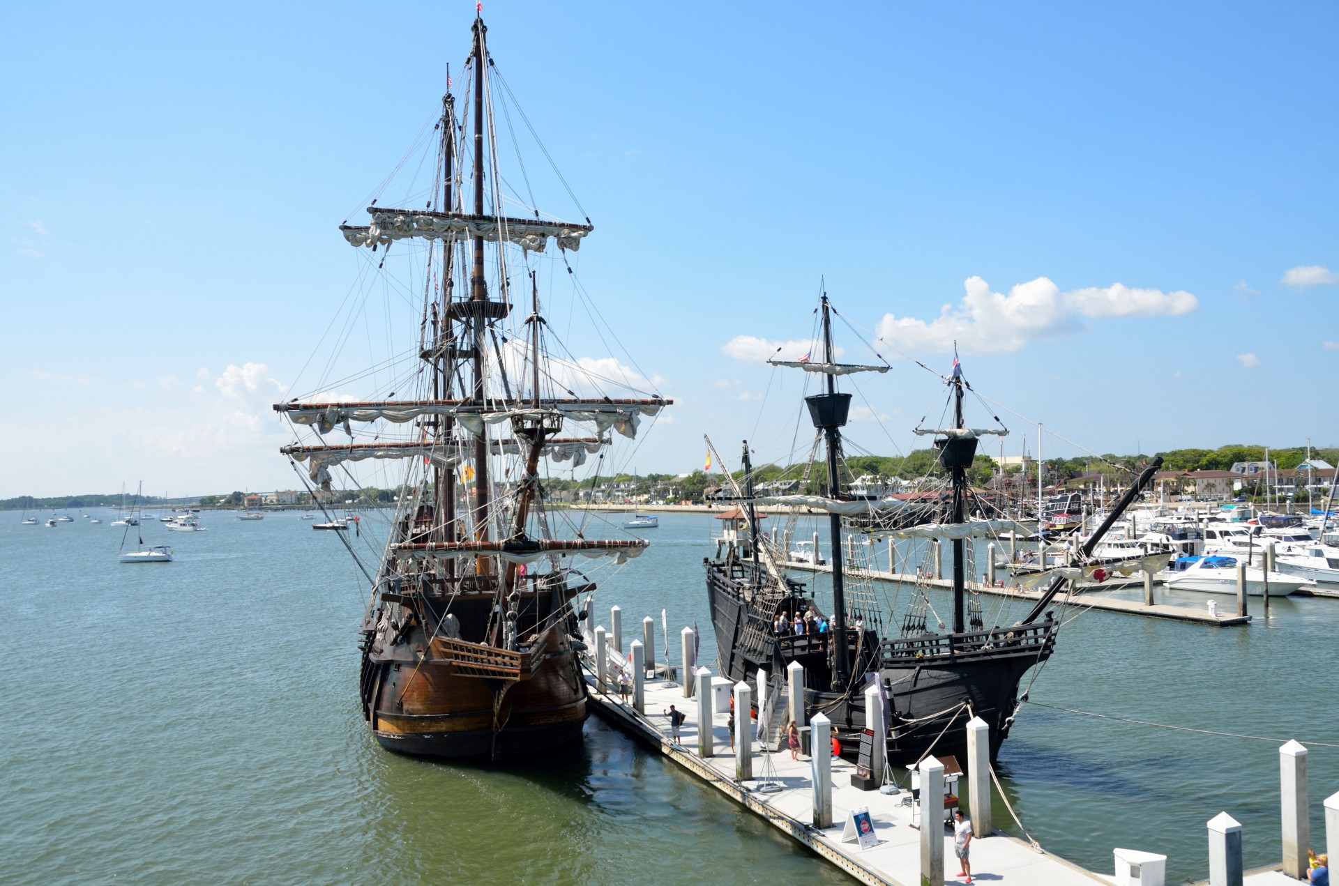 Galleon ship moored St. Augustine, Florida, USA