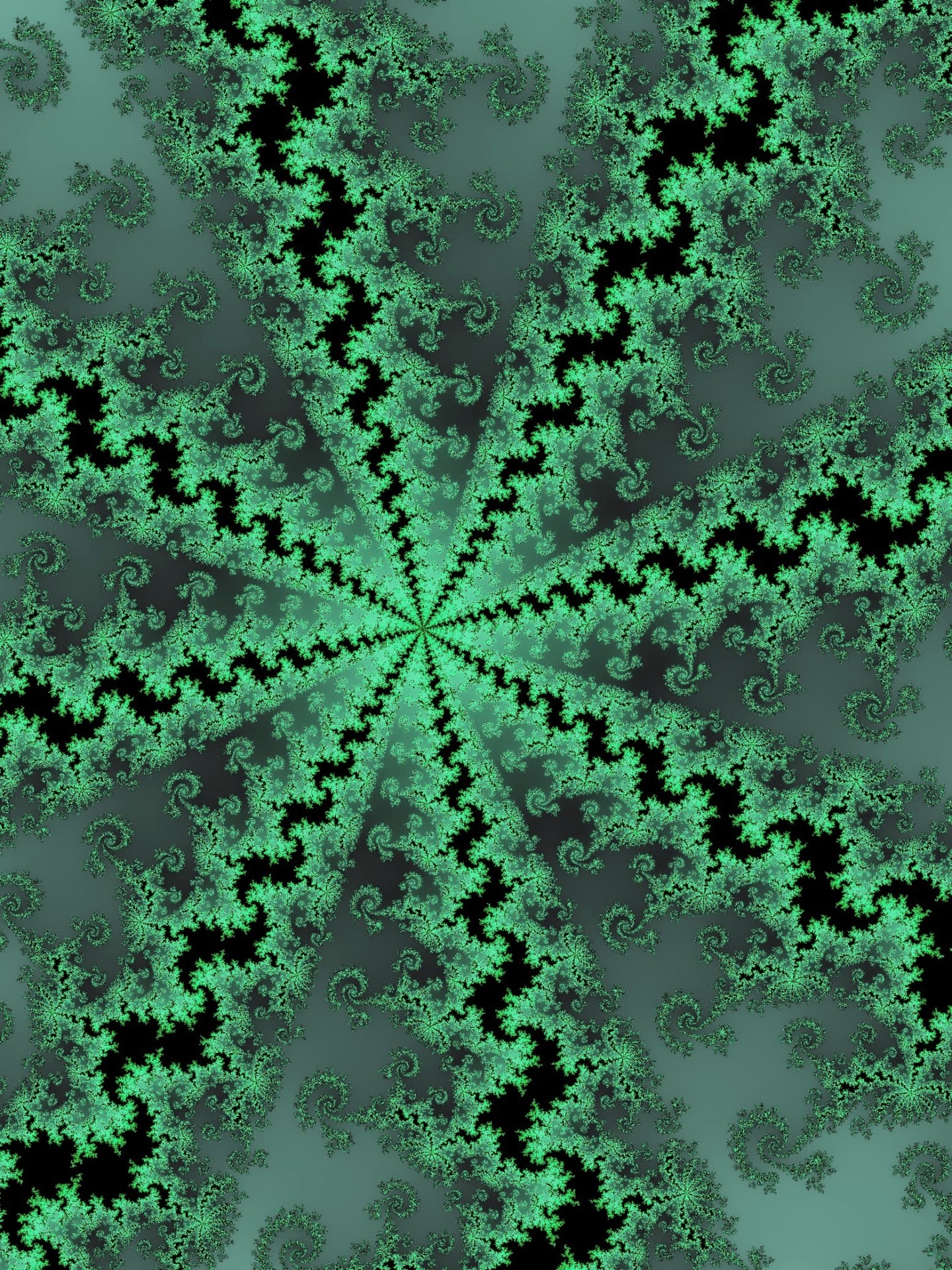 Green Fractal Background