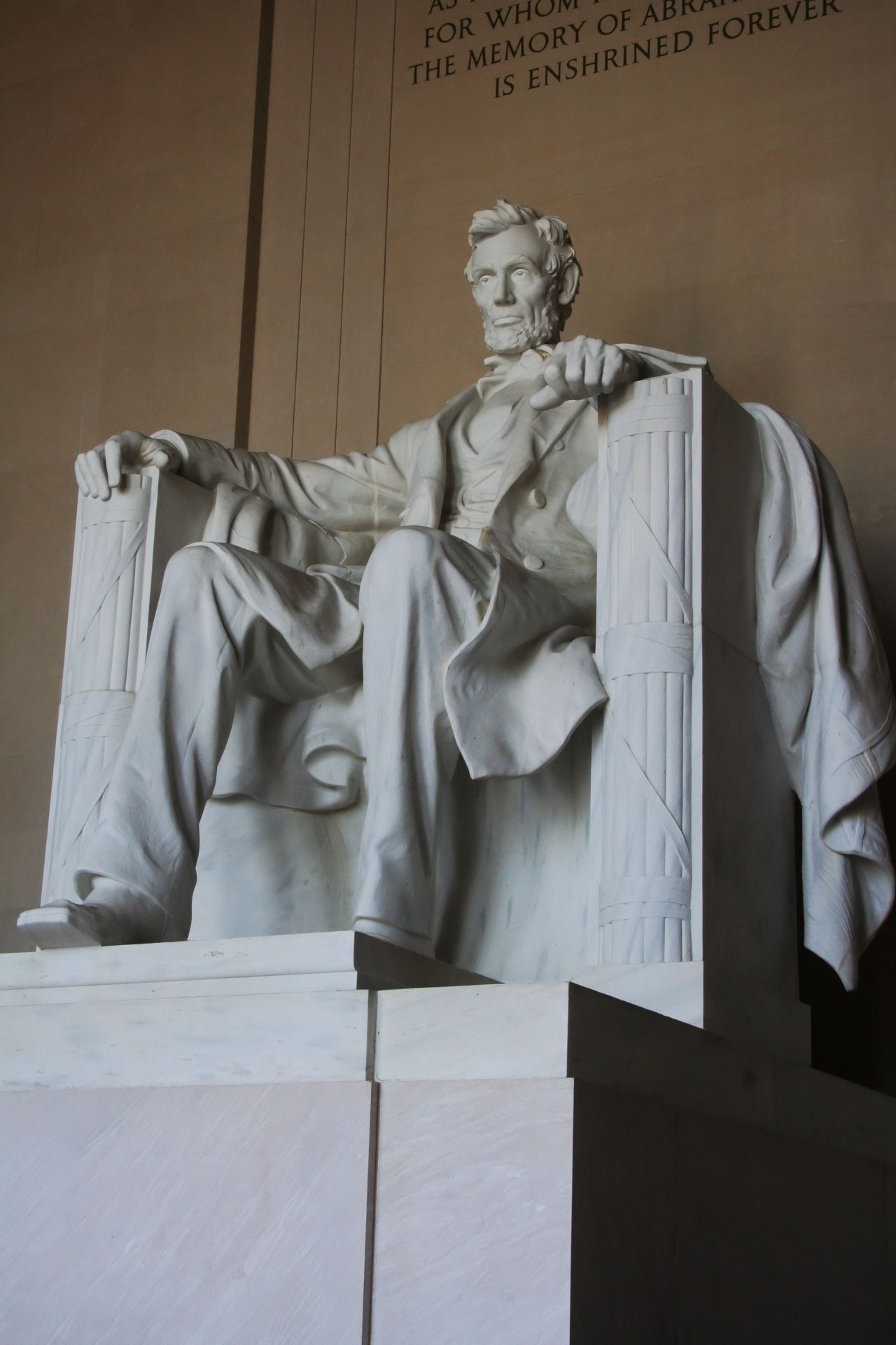 The Lincoln Memorial is an American national monument built to honor the 16th President of the United States.