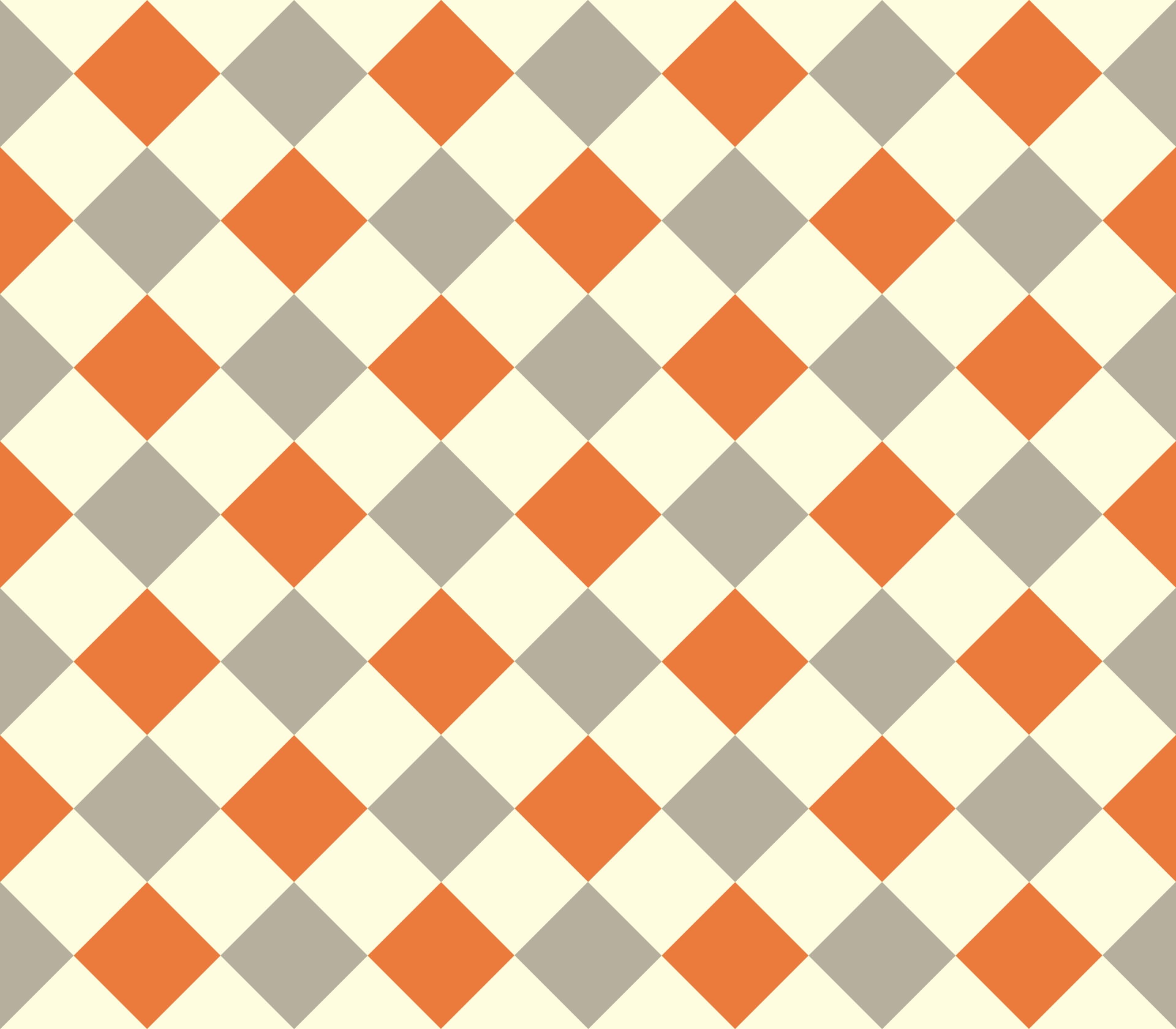 Orange And Beige Checkerboard