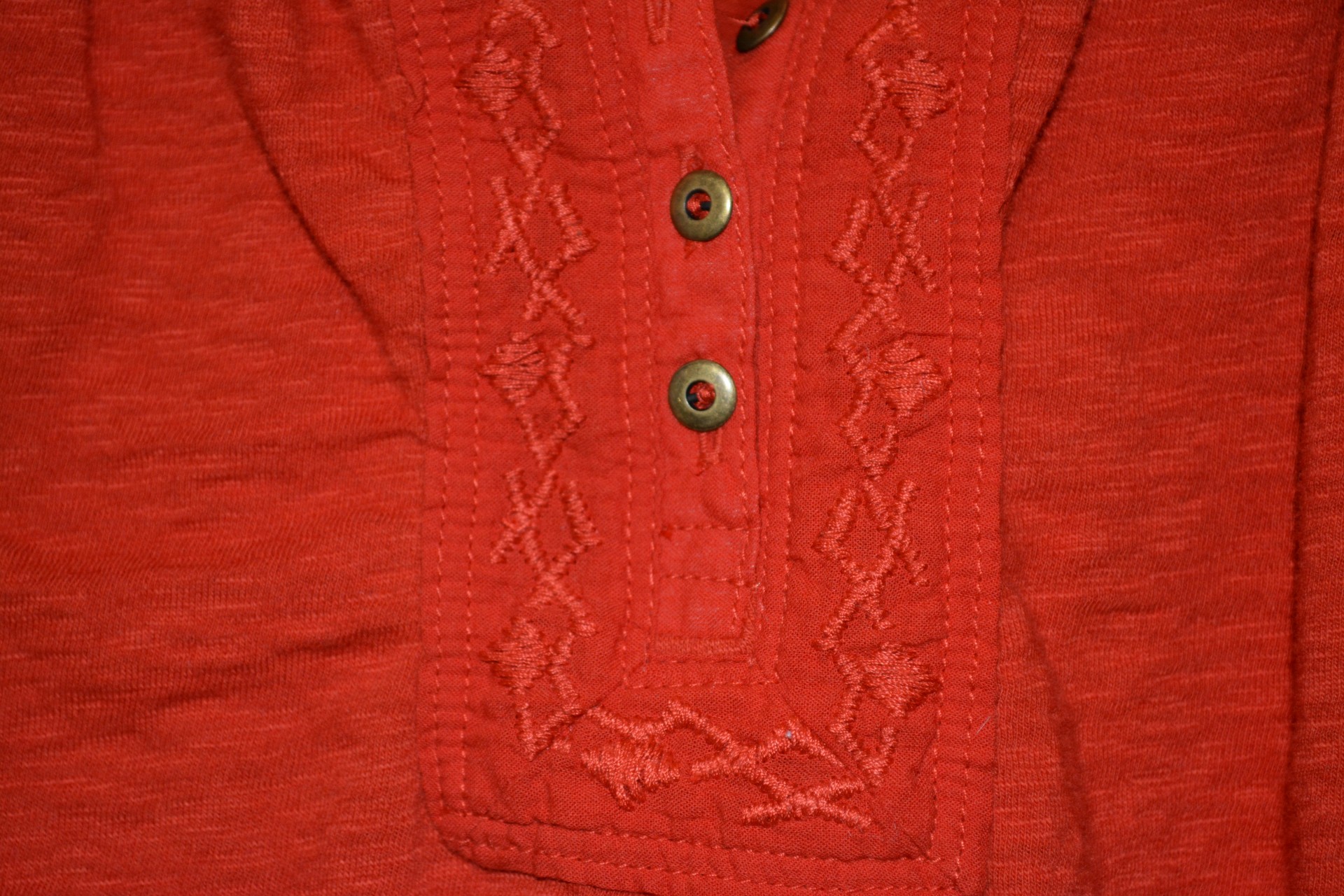 red fabric buttons